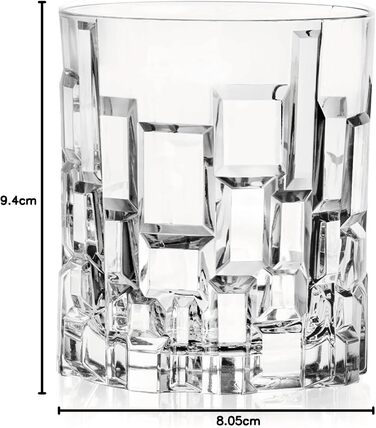 Набір склянок для віскі Etna RCR, 330 мл, 6 шт. Кришталеві Tumbler, ідеально для подарунку та дому