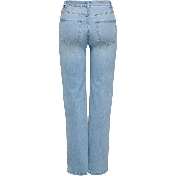 Джинси жіночі Only ONLJUICY-WAUW з широкими штанинами, висока талія, світло-синій денім (XS / 34L)