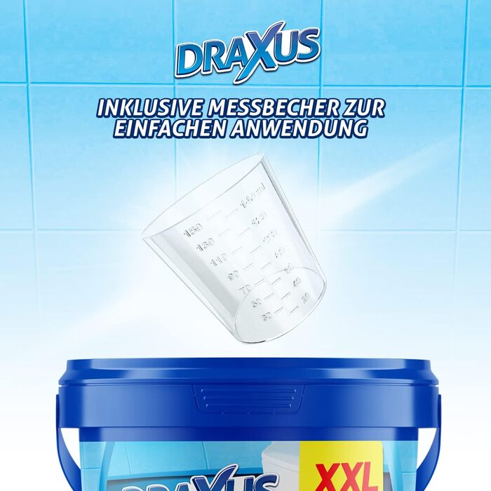 Засіб для чищення унітазу DRAXUS WC Schaum, активна піна проти вапна та сечового каменю, XXL упаковка 2.5 кг