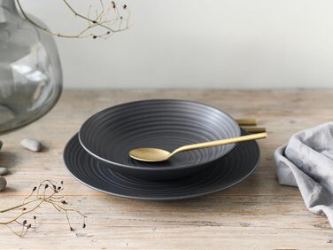 Набір посуду Creatable Serie Lava Stone (6 предметів) з кераміки, придатний для миття в посудомийній машині та використання в мікрохвильовці, зроблене в Португалії