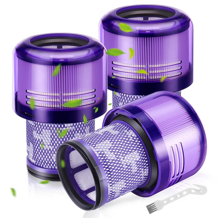 Фільтр для пилососа Dyson V11/V15 (3 шт.) - Оригінал, HEPA, для Dyson Animal/Absolute/Torque Drive/Fluffy/Extra/Complete Pro/SV14/SV17/SV22
