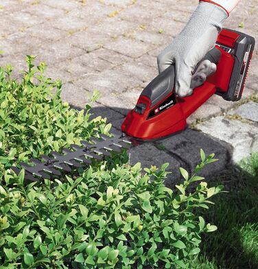 Einhell Cordless Grass and Hedge Trimmer GC-CG 18 Li-Solo Power X-Change (18 V, 100 mm / 200 mm cutting length, interchangeable grass cutting blade + hedge trimmer blade, without battery)