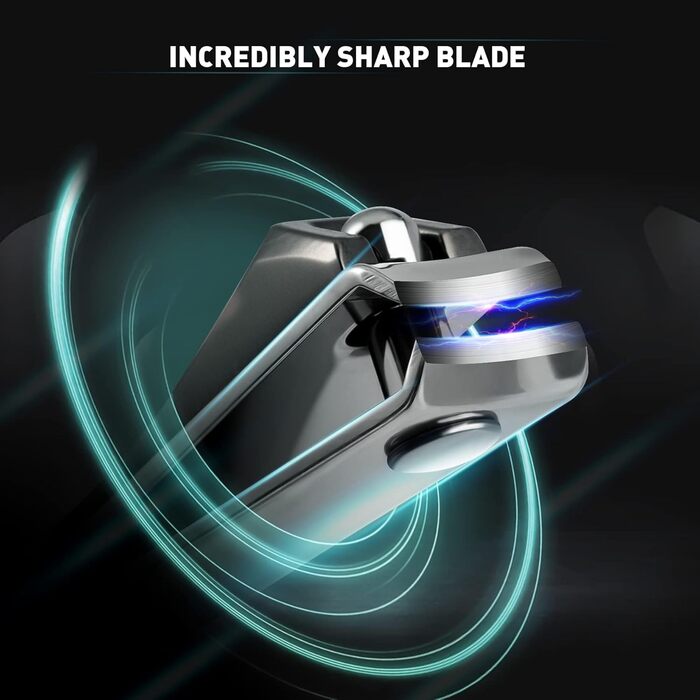 Набір кусачок для нігтів BEZOX (3 шт.) з нержавіючої сталі для товстих нігтів. Кусачки, ножиці для нігтів. Гострий та гладкий зріз. Підходить для нігтів на руках та ногах (прямі/вигнуті/скошені леза). Темно-чорний колір