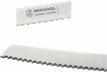 Ніж для хліба Marsvogel 8'' з дерев'яною ручкою Bubinga, гостре лезо з Золінгена, ергономічний, стильний дизайн, ідеальний для легкого нарізання хліба та випічки