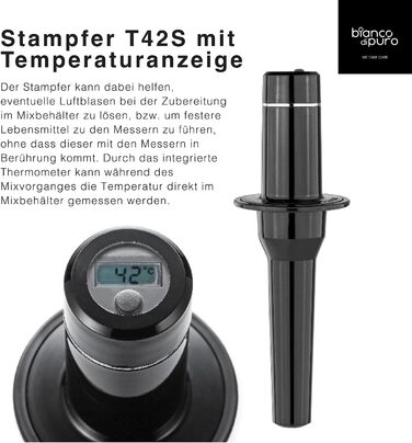 Потужний блендер Bianco di puro Volto N, 1,5 л, 8 програм, BPA-free, для смузі