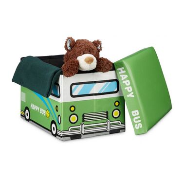 Relaxdays Foldable Toy Box with Storage Space