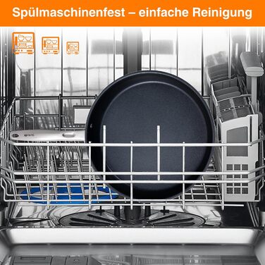 Набір сковорідок 3 шт. з нержавіючої сталі з антипригарним покриттям, 20, 24, 28 см, для всіх типів плит