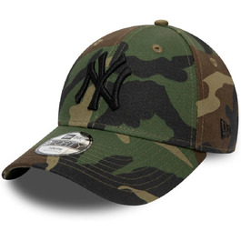 Кепка New Era New York Yankees MLB League Essential Woodland Camo 9Forty Adjustable для дітей 6-12 років, зелена