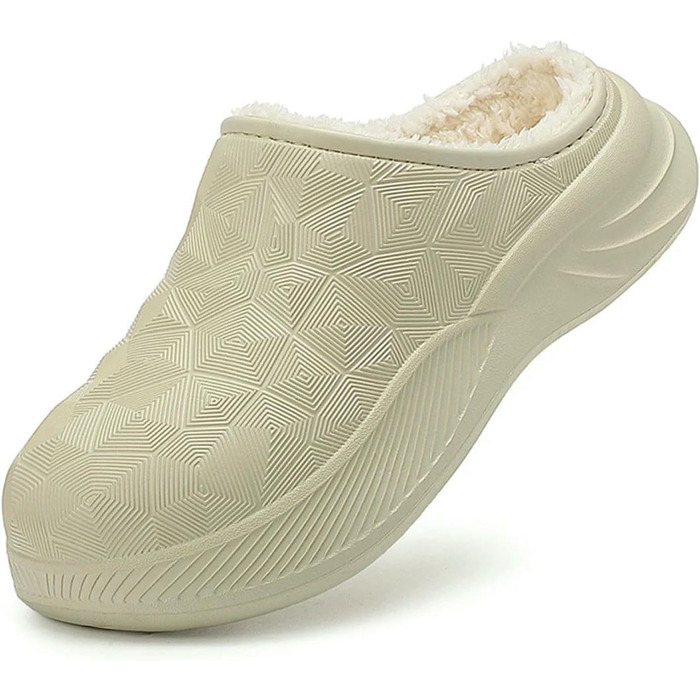 Тапочки жіночі/чоловічі теплі з товстою підошвою для дому та вулиці, бавовна, чорні, 38/39 EU