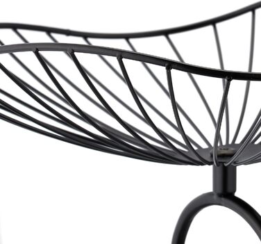 Стійка для фруктів та випічки Relaxdays, 3 яруси, метал, 34x49x31,5 см, дизайн 