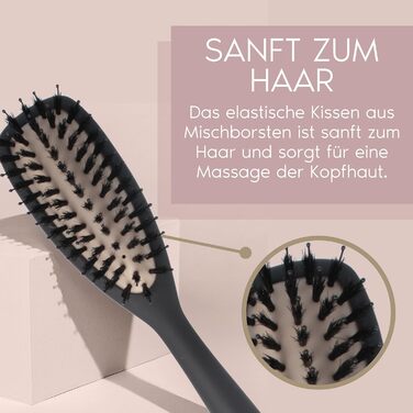 Щітка для волосся PARSA Beauty Professional з кератином та біотином - для гладкого та доглянутого волосся. Підходить для кучерявого та довгого волосся.