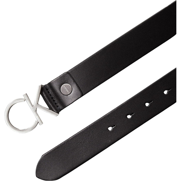 Жіночий шкіряний ремінь Calvin Klein CK Logo Belt 85 чорний