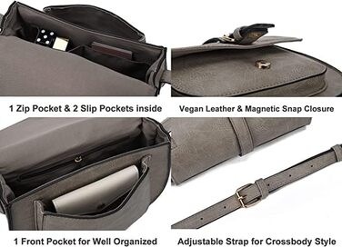 Сумка жіноча AFKOMST через плече з PU шкіри, маленька, регульований знімний ремінець - легка та стильна