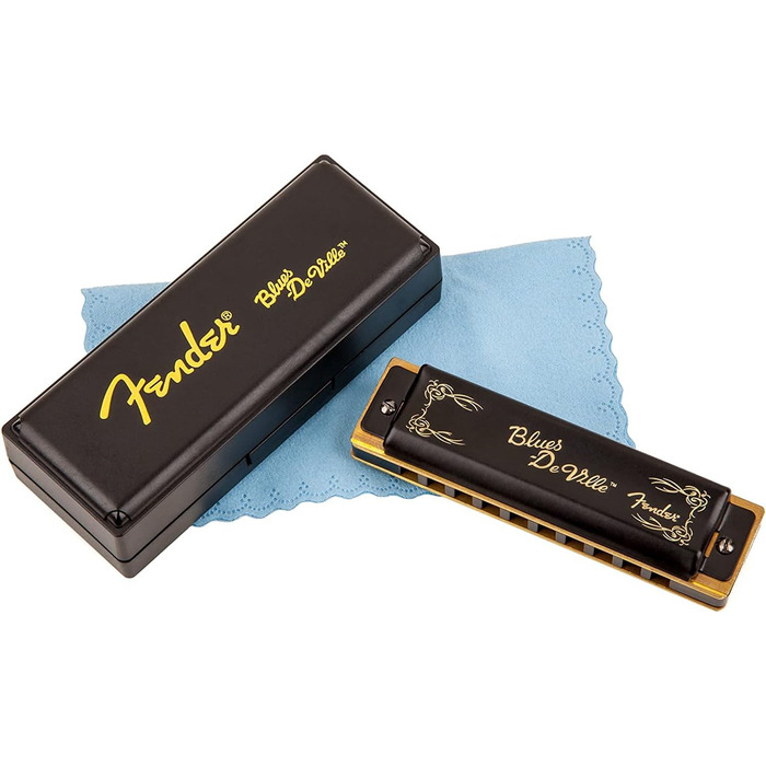 Гармоніка Fender Blues Deville, C-Dur, преміум якість, фосфоридна бронза, класичний блюзовий звук, ергономічний дизайн, для початківців та професіоналів