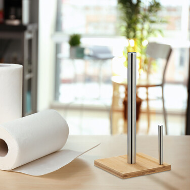 Relaxdays Kitchen Towel Holder with Roll End Stop