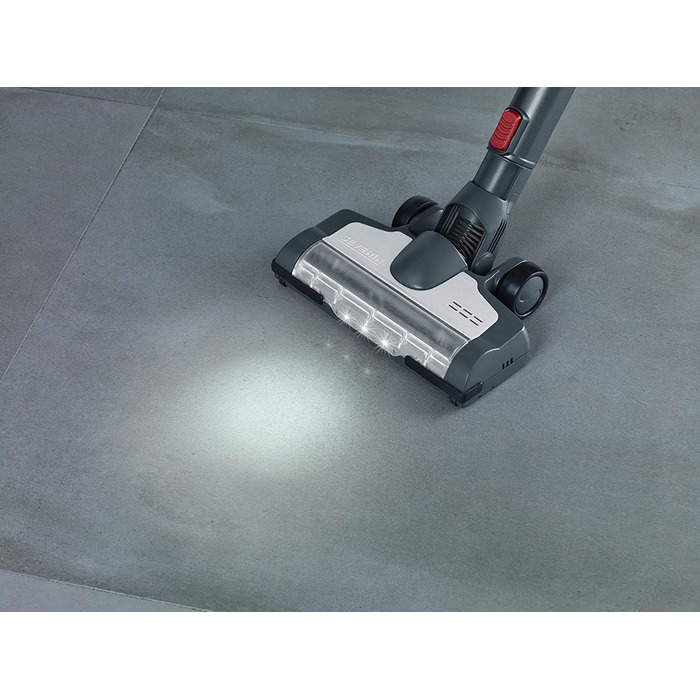 Пилсос Severin S'Power topspin Li 30 ручний та для стіни, акумуляторний, 22.2V, сірий/червоний, HV 7165 Single