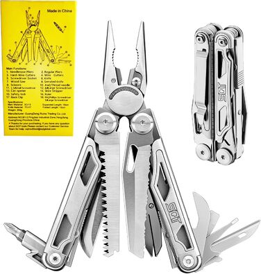Мультитул SQT 18-в-1: професійний мультиінструмент з плоскогубцями, ножем та з нержавіючої сталі для DIY, ремонту та кемпінгу. Подарунок для чоловіків SQT2038-5