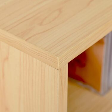 Комплект HOMCOM з 2 стелажів для CD/DVD, 6+6 полиць, 21x19x88 см, до 160 CD, колір бук бежевий, шафа для зберігання дисків
