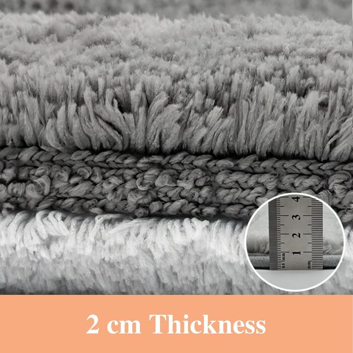 Килимок для ванної кімнати Wyewye з мікрофібри, супер вбираючий, сірий, 40 x 60 см