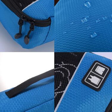 Органайзери для подорожей - набір 8 шт. (сірий/блакитний)