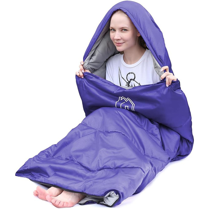 Спальний мішок Friendriver XL, 4 сезони, водонепроникний, для дорослих та дітей, 86.6' x 33.46'