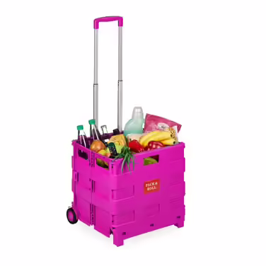 Relaxdays Folding Shopping Trolley