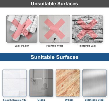 Тримач для рушників без свердління, подвійний, з нержавіючої сталі 304, з двома ручками, самоклеючий, для ванної кімнати та кухні, срібний