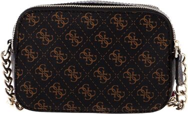 Сумка через плече GUESS Noelle жіноча коричнева - оригінал