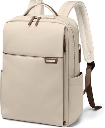 Рюкзак для ноутбука 16 дюймів, водонепроникний, для чоловіків та жінок, для подорожей, школи, велосипеда та повсякденного використання, кольору абрикос