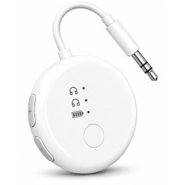 Bluetooth-адаптер для літака Avantree SoundJet R1 для AirPods та бездротових навушників, білий, 25 годин роботи