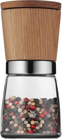 Солонка та перечниця WMF Ceramill Nature з дерева, керамічний механізм, для солі, перцю, чилі, порожня