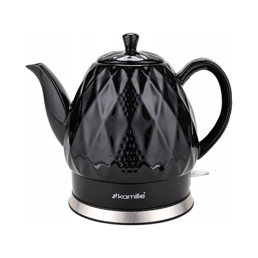 Електричний чайник Kamille KM1728, 1200 Вт, 1,5 л, чорний