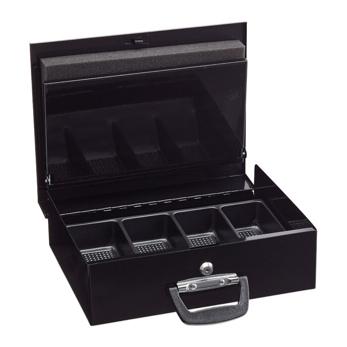 Relaxdays Cash Box with Euro Coin Sorter