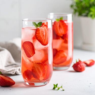 Набір склянок Glasmark KROSNO 1992 Longdrink 6 шт, 400 мл для води, коктейлів, високі склянки для віскі, придатні для мийки в посудомийній машині