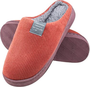 Теплі домашні тапочки, зимові тапочки для дому з антиковзкою підошвою, 40/41 EU, червоні