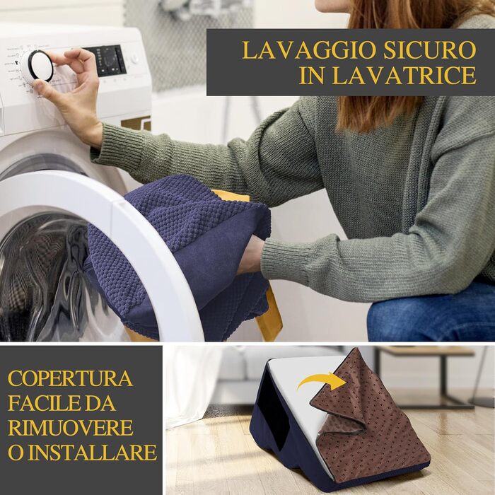 Сходинка для собак Masthome з 4 сходинками: зручна та безпечна для маленьких собак та цуценят. Легка, з антиковзким покриттям та знімною, пральною наволочкою для диванів та ліжок.