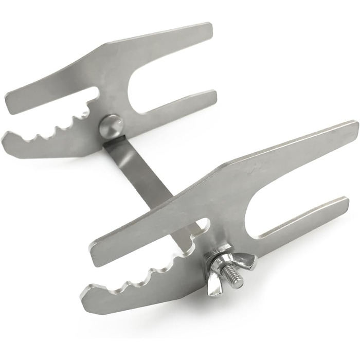 Flammlachs Board - Stainless Steel Holder - Premium Grill Accessory for Fire Pits & Charcoal Grills (Flammlachs Board Holder)