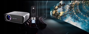 Проектор VIZIO TECH LED 46500 лм, Android TV 14, FHD 4K, сірий