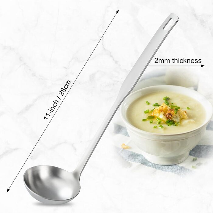 Набір кухонних аксесуарів Pleafind 4 шт. з нержавіючої сталі (304) - ложка, шумовка, лопатка, ложка для супу