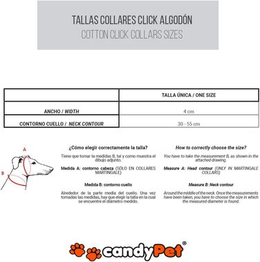 Обіймка для собак candyPet® Click з музикою, ширина 4 см, розмір шиї 30-55 см