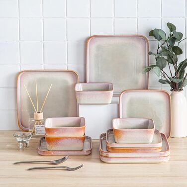 Набір посуду vancasso NEBULA з 12 елементів (4 сервізи), керамічний, для 4-12 осіб