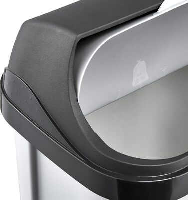 Відро для сміття Keeeper Rasmus з роликовим кришкою, світло-сіре (срібло), 2 x 10 л