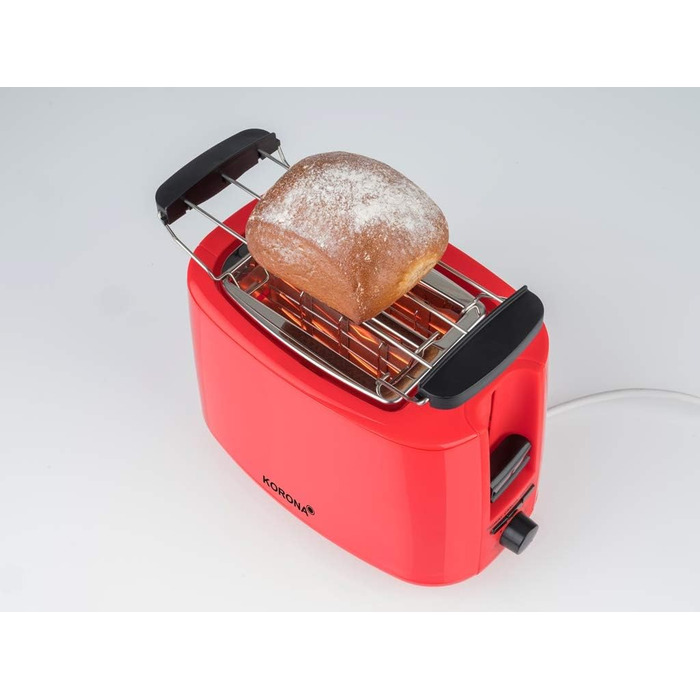 Тостер Korona 21133 зелений - 2 відділення, 750 Вт, з підставою для бургерів, розморожування та підігріву