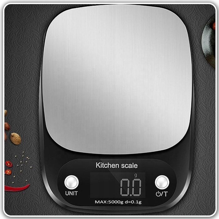 Кухонні ваги Pixel 10кг/1г, сріблястий/сірий