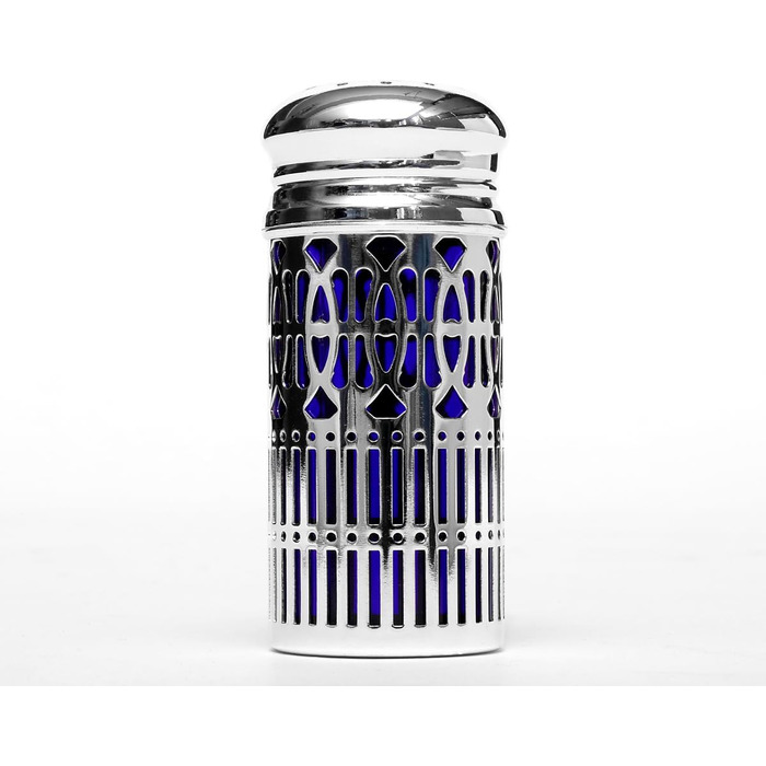 Silver Plated Salt and Pepper Shakers - Metal Spice Shakers - Fine Salt Shaker - Silver Shakers - 2 Piece Set (Variant 1: 7 x 2.5 cm (H x Ø))