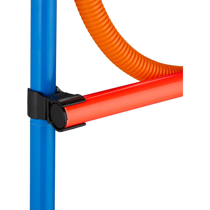 Набір для аджиліті для собак Relaxdays, 76 елементів, регульовані бар'єри, обруч, стійки для слалому, сумка, блакитний/помаранчевий