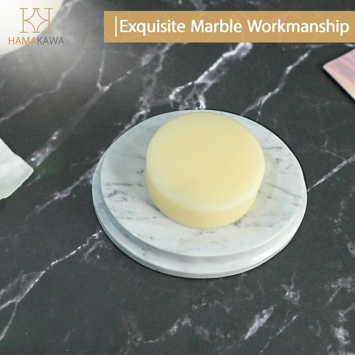 Нержавійна миска для мила Naturmarmor з темного коричневого кольору, прямокутна, 12x9 см, з натурального каменю, для душу та ванни, сучасний тримач для мила, підставка для мила, для ванної кімнати, кухні, з каменю Carrara White