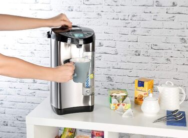 Rosenstein & Söhne Hot Water Dispenser: 5-Liter Water Tank, 5 Temperature Settings, 1.200 Watts (Hot Water Boiler, Hot Water Heater, Instant Water Heater)