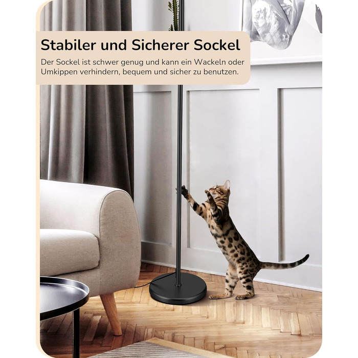 Стельова лампа EDISHINE для вітальні 160 см, аркова лампа сучасний дизайн з регульованим абажуром з льону, LED E27, чорний колір, для спальні, дитячої кімнати