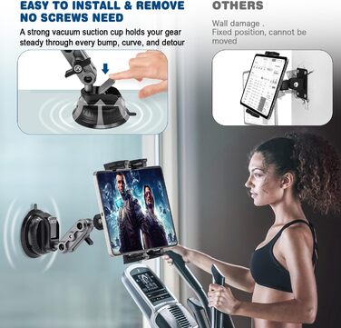 Утримувач для планшету в авто: універсальна підставка для iPad, iPhone, Samsung, 4.7-12.9'